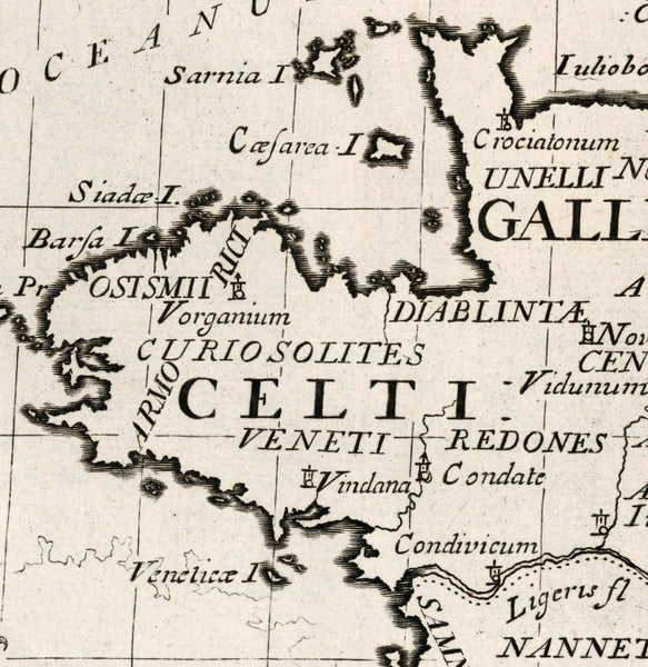 Antique Map of France, 18th Century, Fine Art Reproduction
