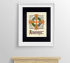 irish celtic cross fine art print