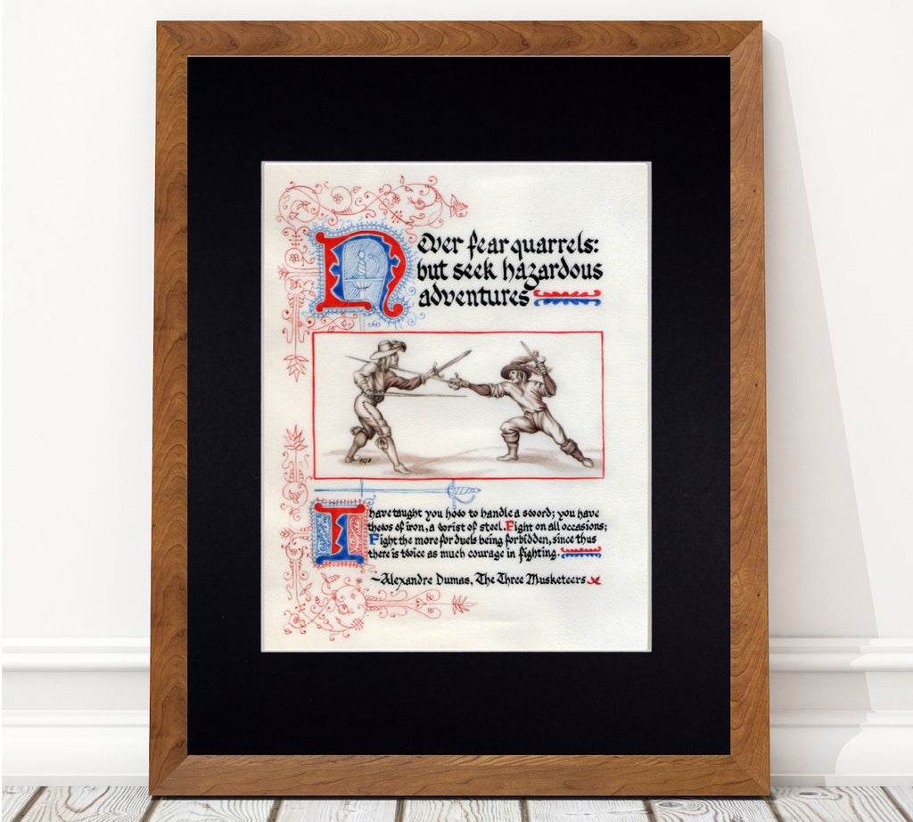three musketeers quote art print
