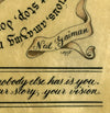 print detail calligraphy quote attribution