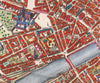 Florence, Italy, 17th Century City Map, Fine Art Reproduction MP104