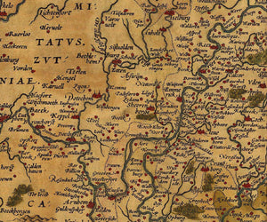 Germany, 16th Century Map, Fine Art Reproduction MP111