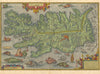 Iceland Map, 16th Century City Map, Fine Art Reproduction MP105