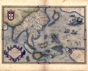 India, Southeastern Asia, 16th Century Map, Fine Art Reproduction MP123
