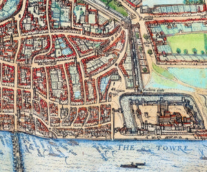 London, 1572 City Map, Fine Art Reproduction MP102