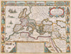 Roman Empire, 17th Century Map, Fine Art Reproduction MP112