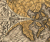 World Map, 16th Century Cordiform Map, Fine Art Reproduction MP117