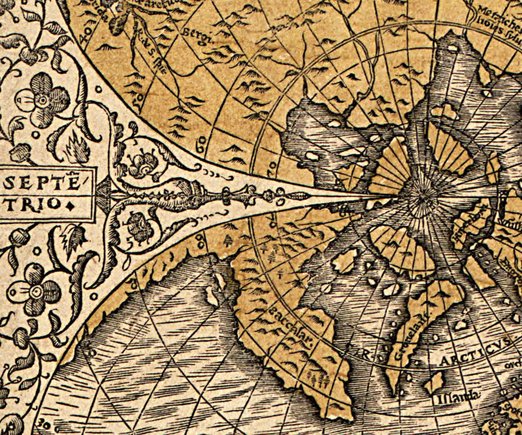 World Map, 16th Century Cordiform Map, Fine Art Reproduction MP117