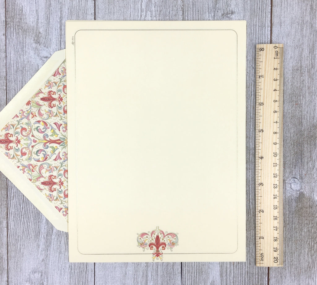 Stationery Sheet Set of 10, Kartos Giglio