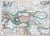 Roman Empire East, 18th Century Map, Fine Art Reproduction MP113