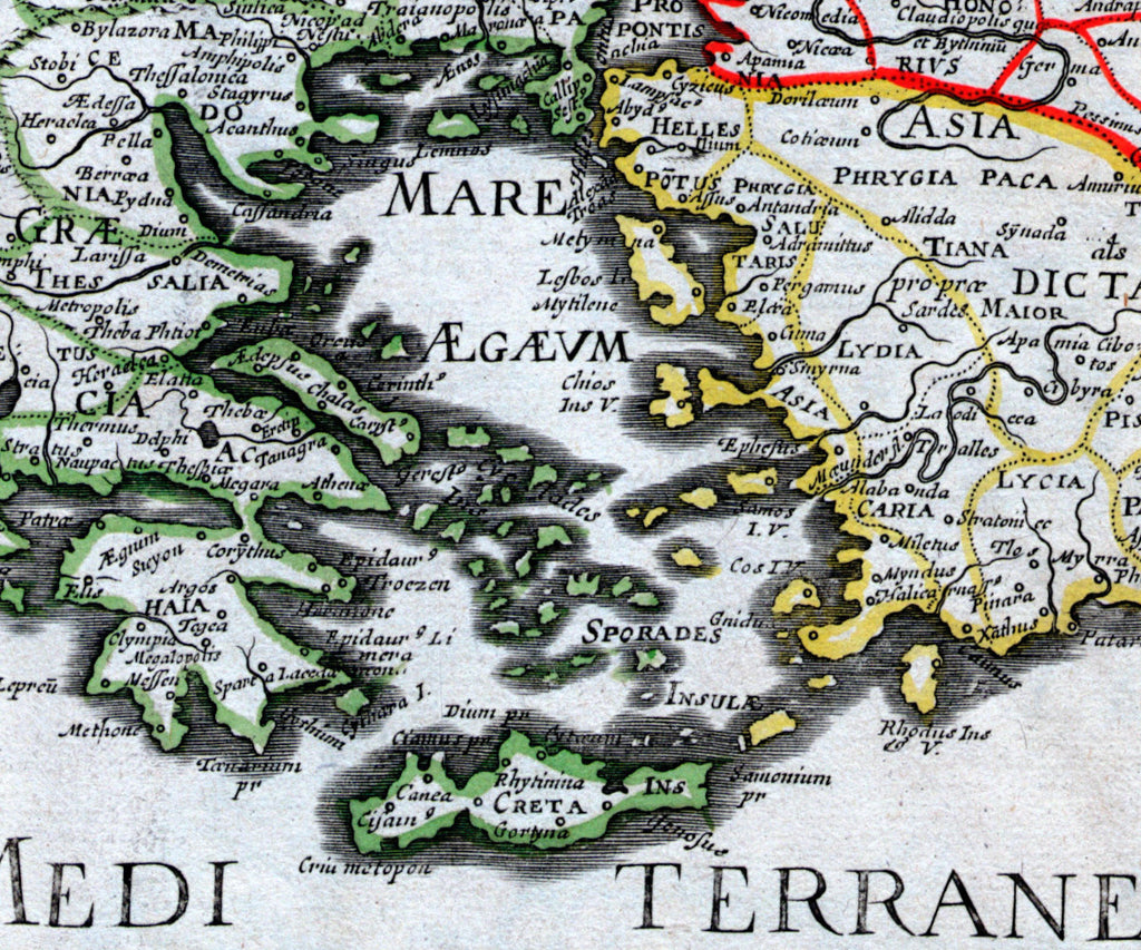 Roman Empire East, 18th Century Map, Fine Art Reproduction MP113