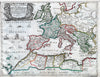 Roman Empire West, 18th Century Map, Fine Art Reproduction MP114