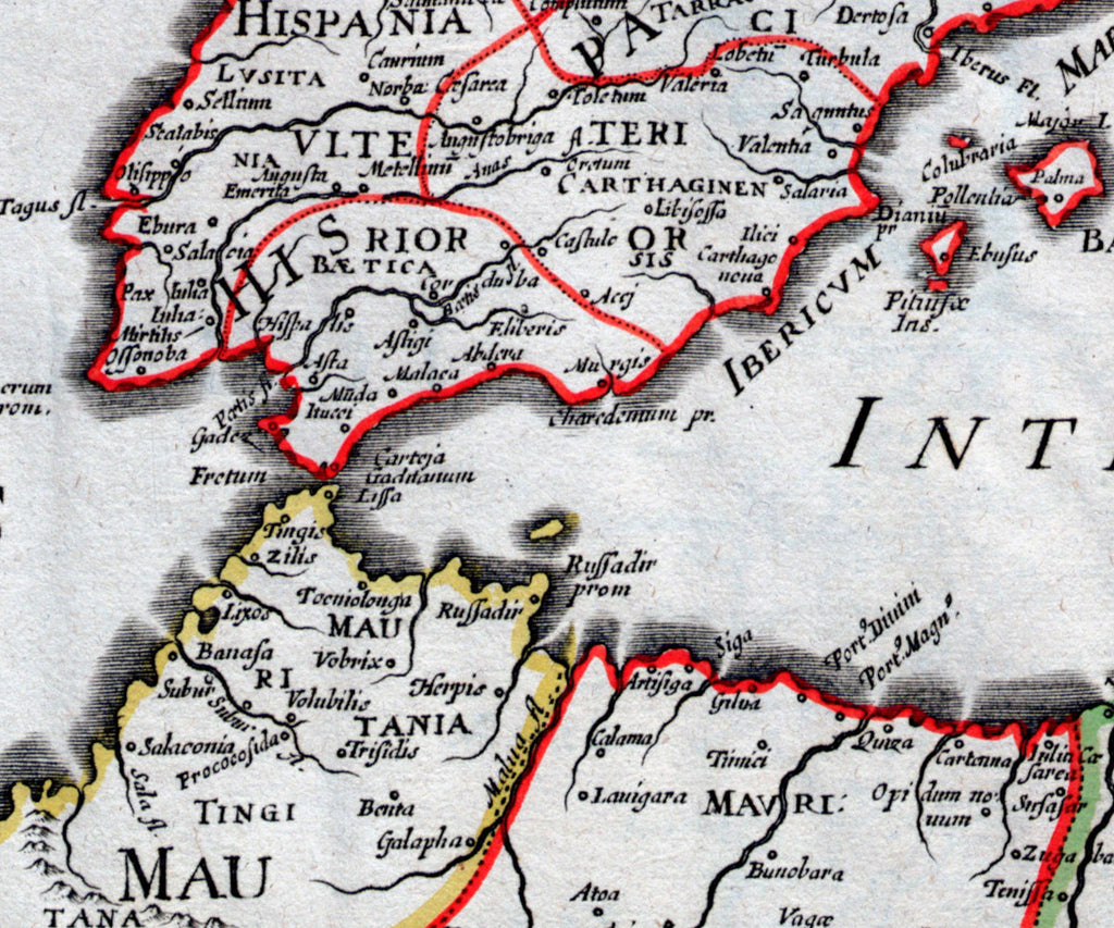 Roman Empire West, 18th Century Map, Fine Art Reproduction MP114
