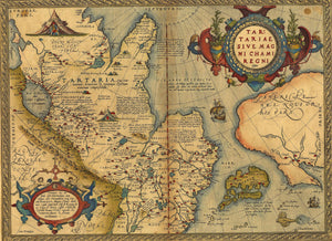 Russia, northeastern Asia, 16th Century Map, Fine Art Reproduction MP122