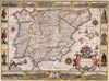 Spain, 17th Century Map, Fine Art Reproduction MP124
