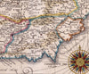 Spain, 17th Century Map, Fine Art Reproduction MP124