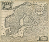 Scandinavia, 17th Century Map, Fine Art Reproduction MP110