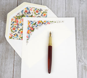 Stationery Sheet Set of 10, Acanthus Rossi