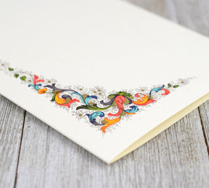 Stationery Notecard Set of 10, Rossi Acanthus Cards