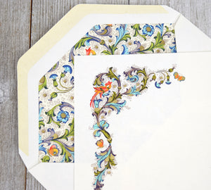 Stationery Sheet Set of 10, Birds Rossi