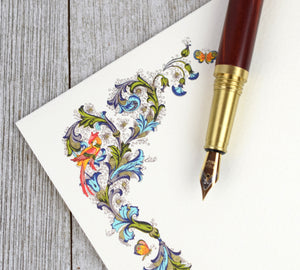 Stationery Notecard Set of 10, Rossi Bird Cards