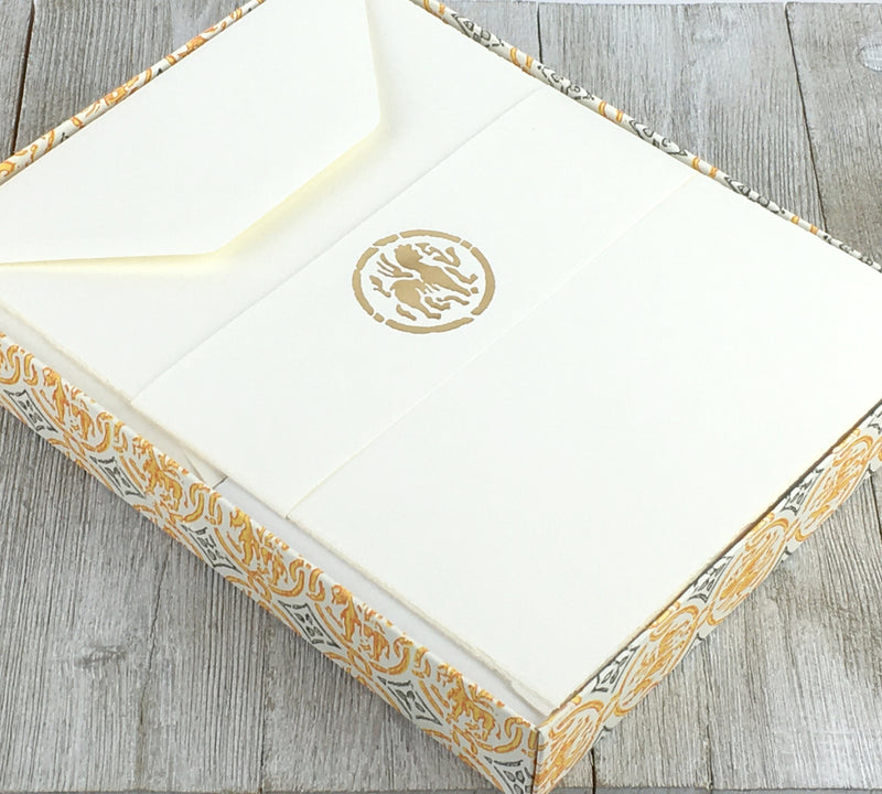 Stationery Sheet Set of 10, Blank Rossi
