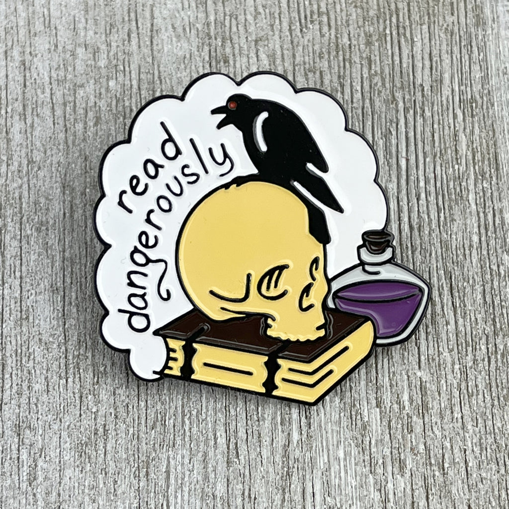 Read Dangerously Enamel Pin