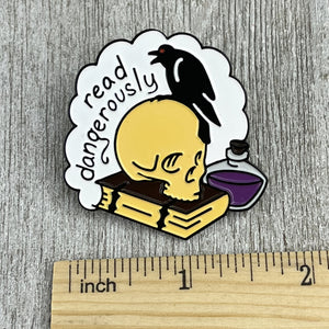 Read Dangerously Enamel Pin