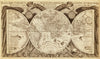 World Map, 17th Century Map, Fine Art Reproduction MP115