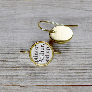 Literary Earrings