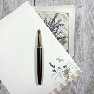 Stationery Sheet Set of 10, Kartos Lavender Floral