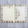 Gold Fleur de Lis Note Card and Envelope Set of 10, Kartos Lilium Cards