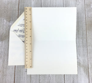 Stationery Blank Notecard Set of 10, Rossi Music Cards