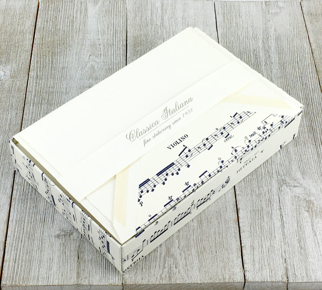 Stationery Blank Notecard Set of 10, Rossi Music Cards