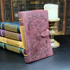 Oak and Holly Leather Journal with Forest Design