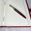 Oak and Holly Leather Journal with Forest Design