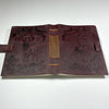 Oak and Holly Leather Journal with Forest Design