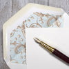 Stationery Blank Notecard Set of 10, Rossi Pale Blue Cards