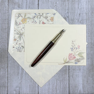 Floral Note Card and Envelope Set of 10, Kartos Primavera Cards