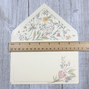 Floral Note Card and Envelope Set of 10, Kartos Primavera Cards