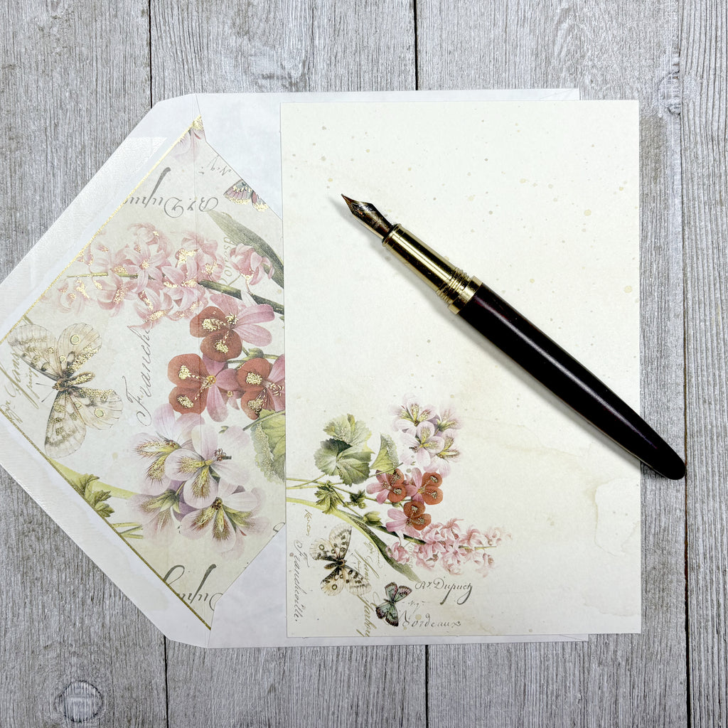 Romantic Note Card and Envelope Set of 10, Kartos Romantica Cards