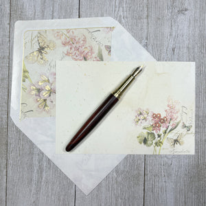 Romantic Note Card and Envelope Set of 10, Kartos Romantica Cards