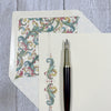 Stationery Sheet Set of 10, Green and Gold, Kartos Signoria Sheet Portfolio