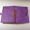 Purple Leather Journal with Excalibur Sword Design