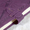 Purple Leather Journal with Excalibur Sword Design