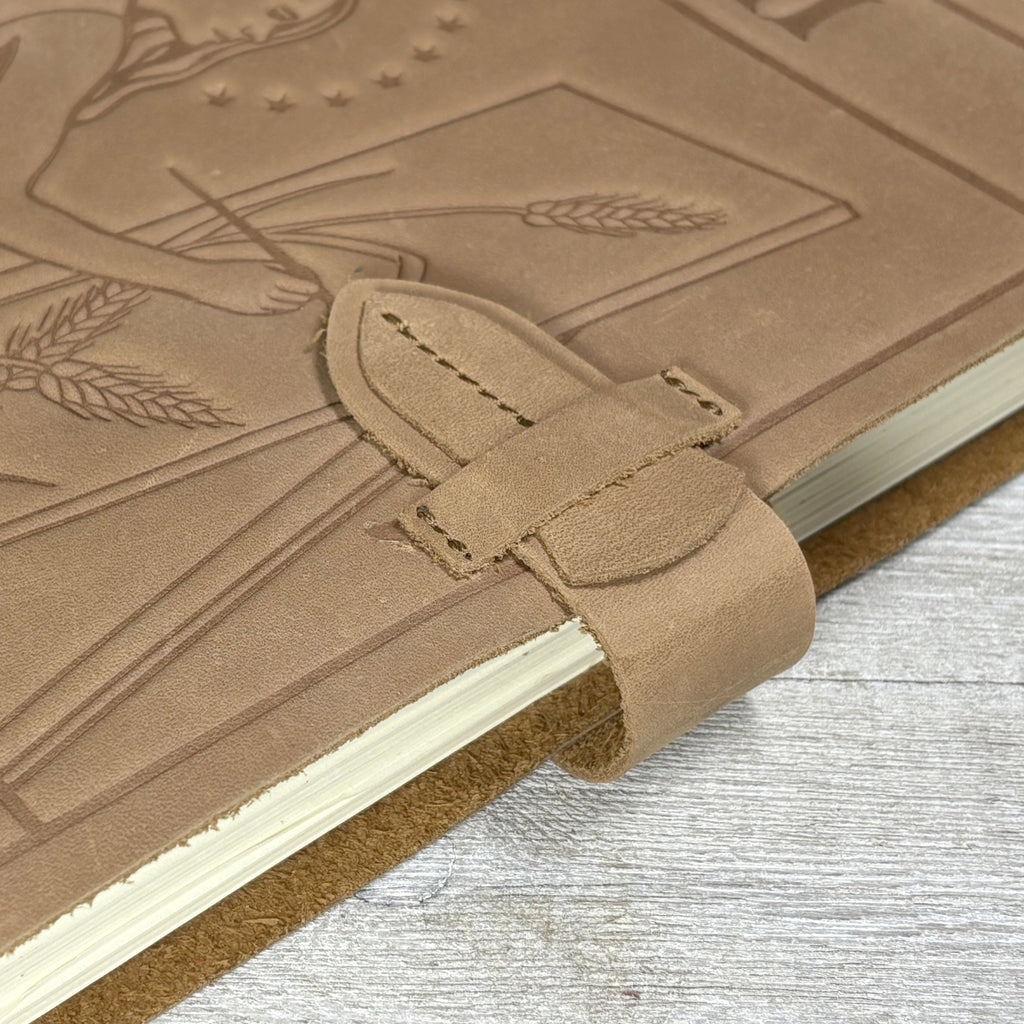 Tarot Card Leather Journal for Creativity