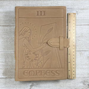 Tarot Card Leather Journal for Creativity