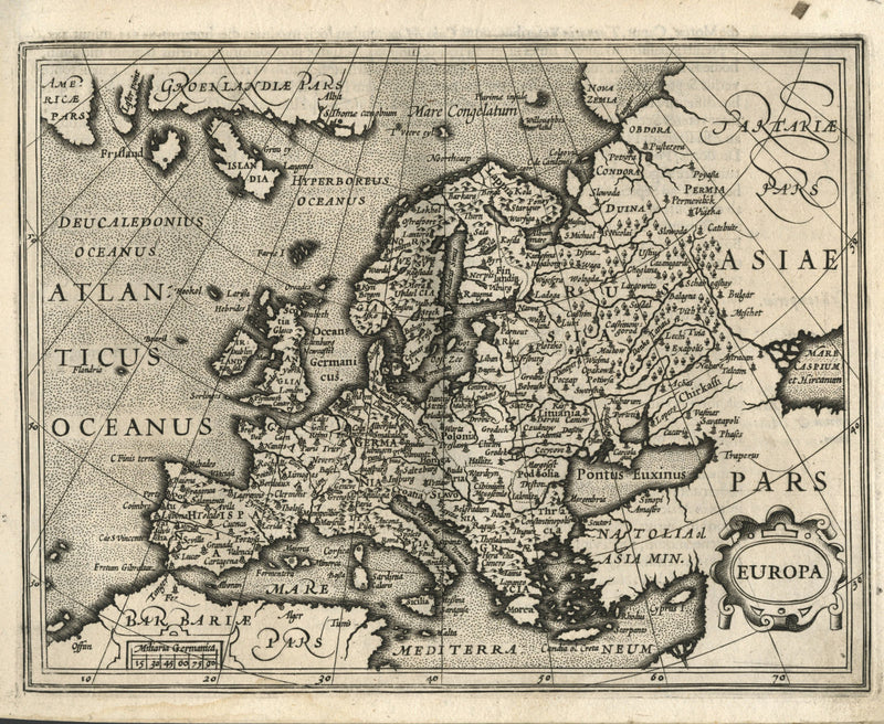 17th century map Renaissance Europe fine art reproduction