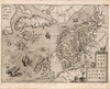 historical map Scandinavia and British Isles 16th century