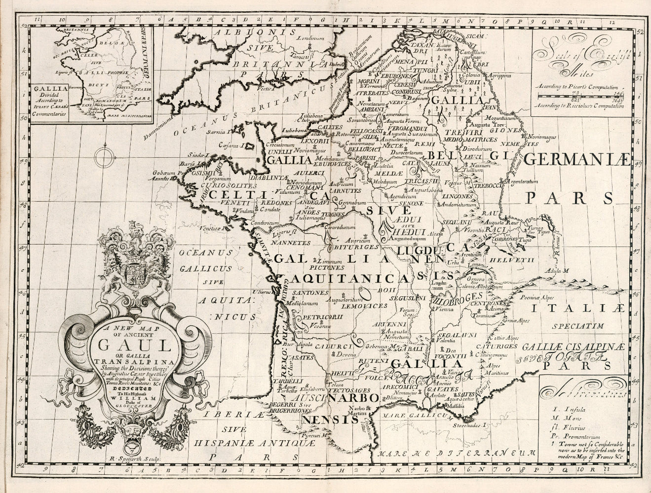 Antique Map of France Poster